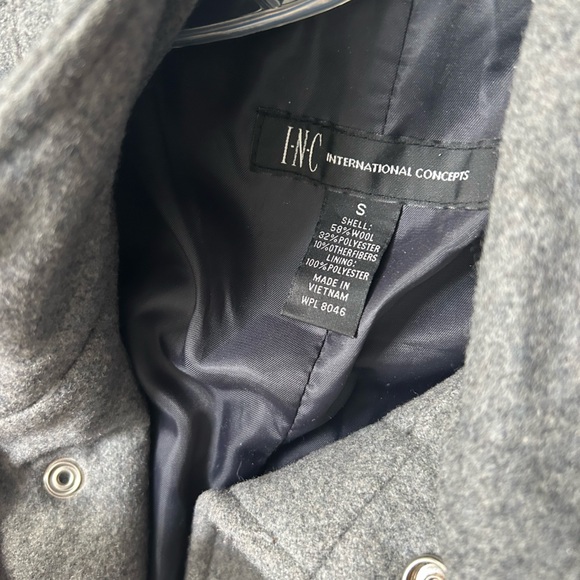 Men’s INC size small gray wool and polyester jacket - Picture 3 of 3